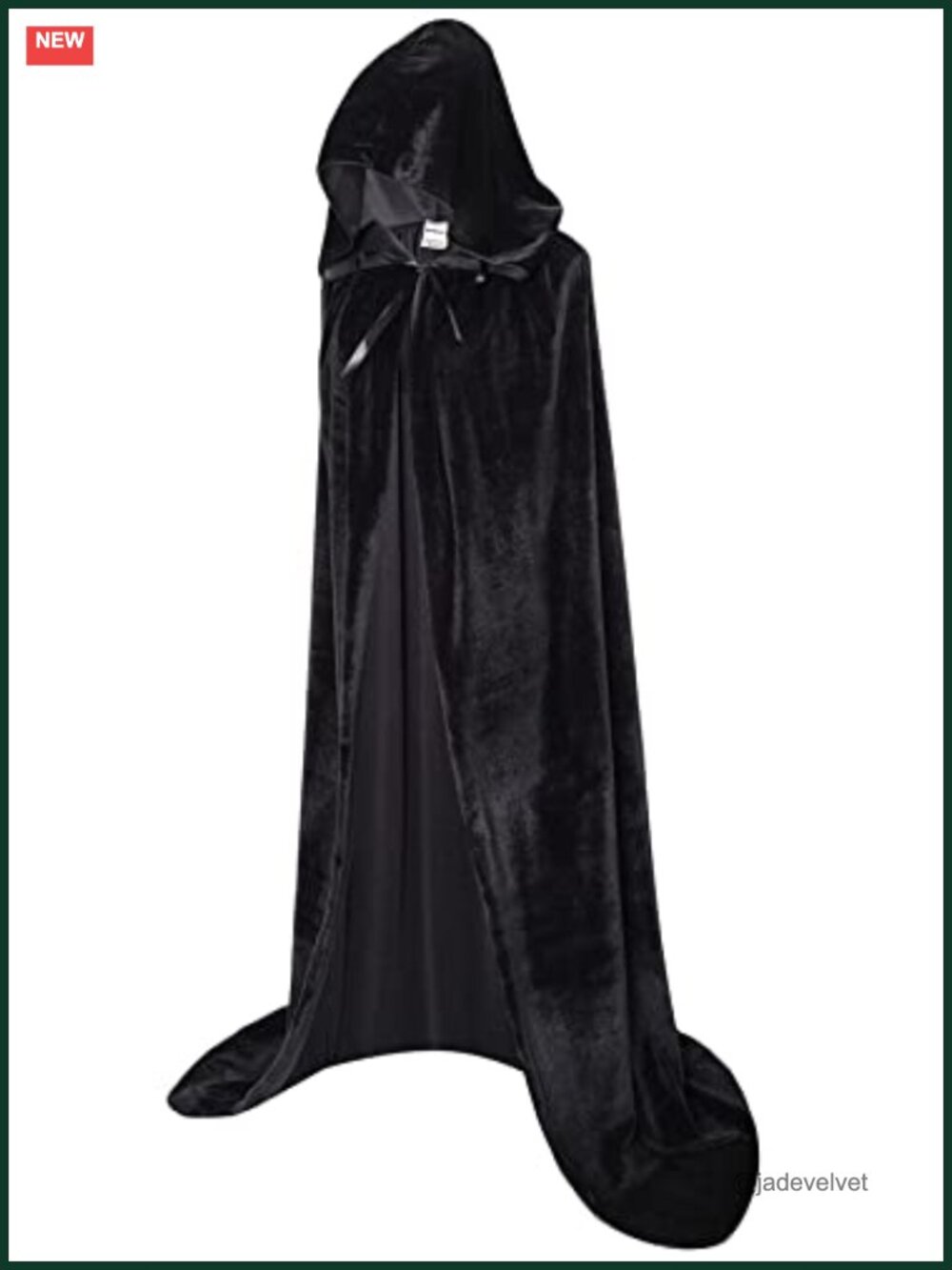 Luxurious Velvet Hooded Cape Cloak Long 59" Cosplay Robe Gothic Costume